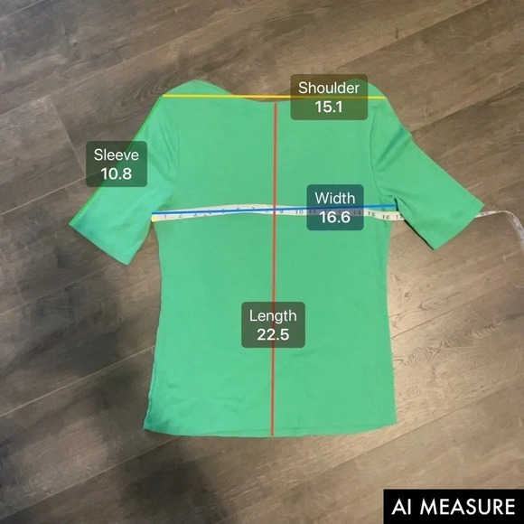 Charter Club 100% Cotton Green Quarter Sleeve Teeshirt, size medium - So soft! - Picture 8 of 12